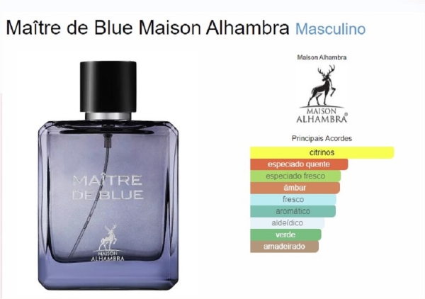 Perfume Maître de blue edp 100ml - Imagem 2