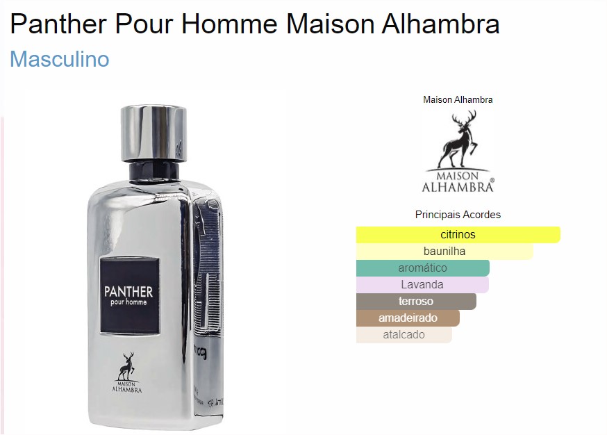 Perfume Panther Pour homme Eau de Parfum - Imagem 2