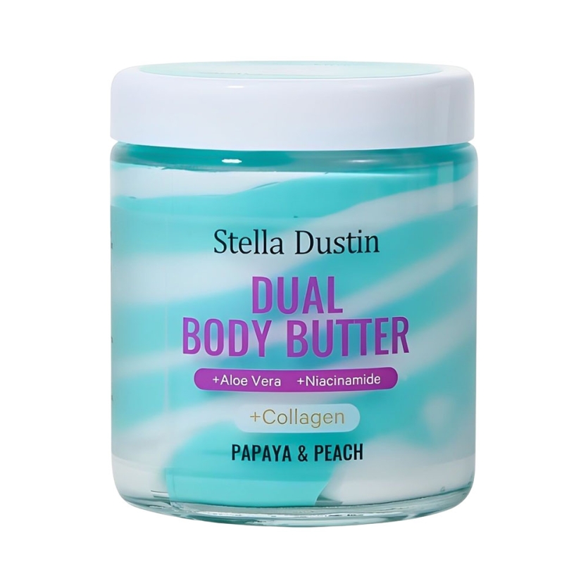 Loção corporal Stella Dustin dual body butter papaya & peach 180ml