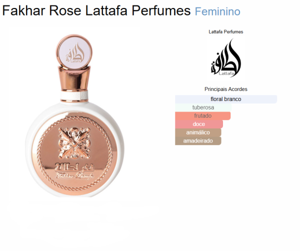 Perfume Fakhar Rose Eau de parfum 100ml - Imagem 2