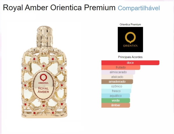 Perfume Royal Amber de Orientica Eau de Parfum - Imagem 2