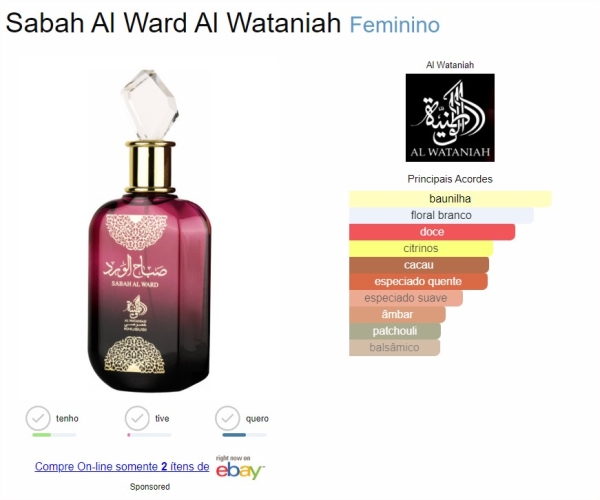Perfume Sabah Al ward Eau de Parfum 100ml - Imagem 2