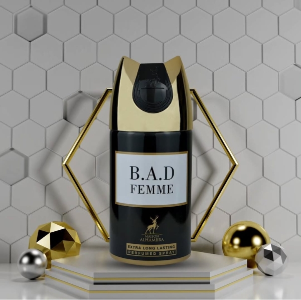 Perfume Spray Bad Femme Maison Alhambra 250ml - Imagem 2