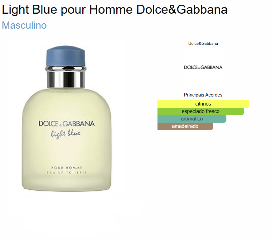 Perfume Dolce & Gabbana Light Blue men Eau de Toilette - Imagem 2