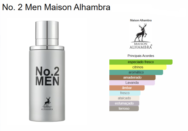 Perfume No.2 Men Eau de Parfum Maison Alhambra - Imagem 2