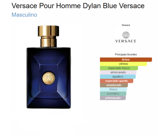 Perfume Dylan Blue Versace Eau de Toilette - Imagem 2